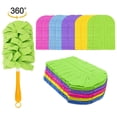 thumbnail image 1 of Weloille 360° Duster with 10 Replacement Cloth Covers, Flexible Bendable Head Dust Cleaner, Reusable Washable Lint Free Tool for Home Furniture, Ceiling Fan, Car Interior Cleaning, 1 of 9