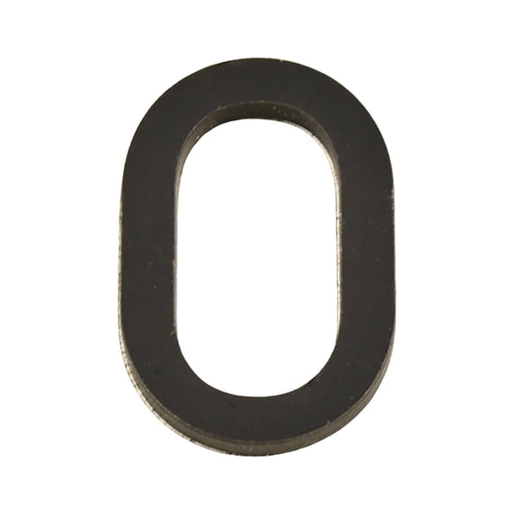 Weloille 3D Acrylic House Number Plaque 1Pc, 0.23Ft Black Self-Adhesive Sign, Waterproof Scratch Resistant Address Number for Home Office Mailbox Door Gate