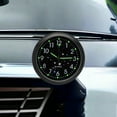 thumbnail image 1 of Weloille 4 Inch Dashboard Fluorescent Clock - Mini Car Clock - Attaches to the Dashboard of a Car or Truck and Has a Mini Car Clock ., 1 of 1