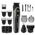 thumbnail image 1 of Weloille 5 in 1 Digital Hair Clipper Set 1Pc, Cordless Rechargeable Electric Hair Trimmer, Low Noise Waterproof Precision Grooming Kit for Men Women Home Salon Haircut Styling Use, 1 of 9