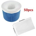 thumbnail image 1 of Weloille 50 Pack Pool Filter Socks for Skimmer Basket for above Ground and Inground Pool Ultra Fine Mesh Screen Pool Skimmer Scum Socks Saver,Pool Cleaning Filter Socks Cleans Debris Leaves, 1 of 1