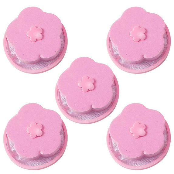 Weloille 5Pcs Washing Machine Lint Filter Bag, Laundry Mesh Hair Catcher Floating Ball Pouch