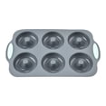 thumbnail image 1 of Weloille 6-Cavity Silicone Donut Molds, Reusable Non-Stick Round Baking Pan for Easy Release Donuts, Cakes, Pastries and s, 1 of 9