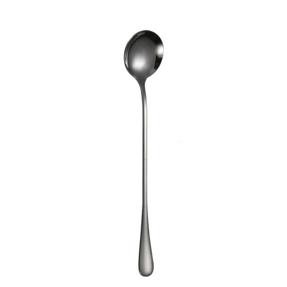 Weloille 7.4-Inch Long Handle Iced Tea Spoon, Coffee Spoon, Ice Cream Spoon, Stainless Steel Cocktail Stirring Spoons