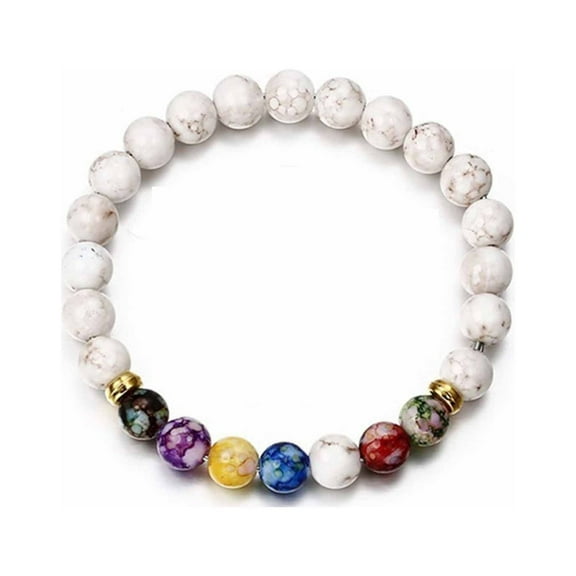 Weloille 7 Chakras Crystals and Healing Stones Bracelets, Crystal Bracelet Yoga Beaded Bracelets