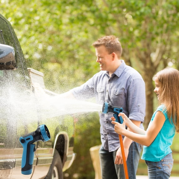 Weloille 9-Function High-Pressure Water Gun Nozzle 1 Piece, Versatile and Spray Nozzle, Suitable for Various Cleaning Tasks, Easy to Use and Store