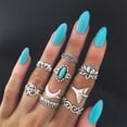thumbnail image 1 of Weloille 9pcs/Set Women Bohemian Vintage Stack Rings Above Knuckle Rings Set, 1 of 8