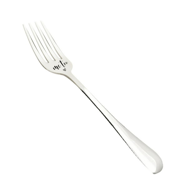 Weloille A Pair Of Stainless Steel Dinner Forks, Stainless Steel Gift For Your Partner On Valentine's Day, The For Your Husband's Wife And Family