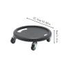 Weloille Ab Roller Wheel Disc 1Pc, 360° Rotation Universal Abdominal Exercise Disc, Non-Slip Stable Core Strength Trainer, Portable Fitness Equipment for Home Gym Workout