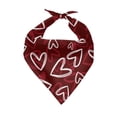thumbnail image 1 of Weloille Adjustable Pet Dog Bandana 1 Piece, Soft Breathable Washable Pet Triangle Scarf, Cute Decorative Pet Handkerchief for St. Patrick's Day Valentine's Day Party Daily Wear, 1 of 1