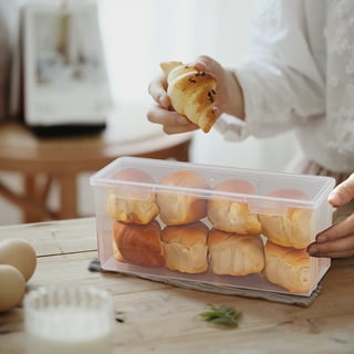 Buddeez Bread Buddy Bread Box Loaf Plastic Storage Container Holder for  Kitchen Countertop - Breadbox Containers, Set of 2