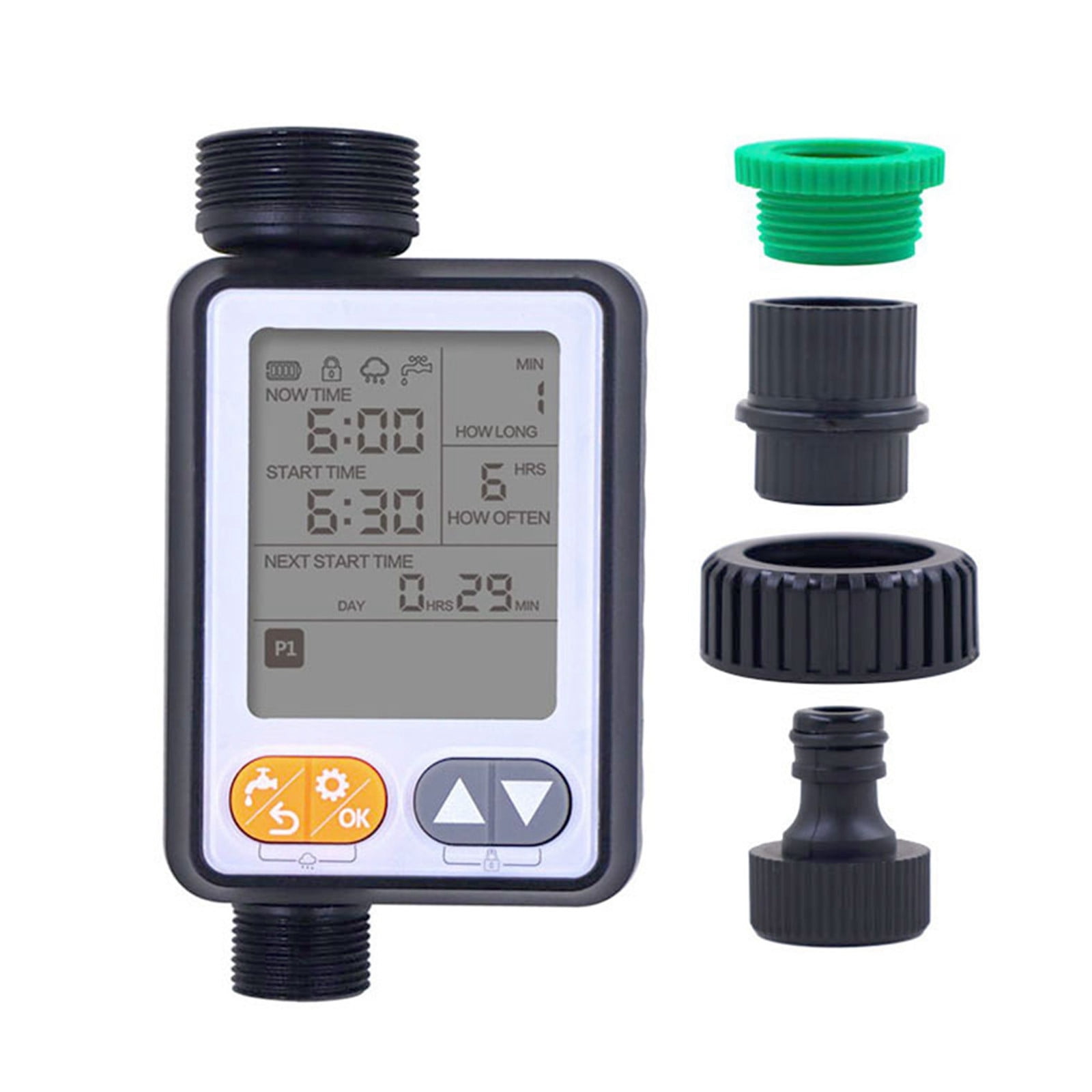 Weloille All Days Use Digital Water Timer, Outdoor Irrigation Automatic