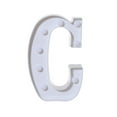 thumbnail image 1 of Weloille Alphabet LED Letter Lights Light Up White Plastic Letters Standing Hanging C, 1 of 3