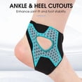 thumbnail image 1 of Weloille Ankle Support Brace, Adjustable Breathable Elastic Compression Wrap, Pain Relief Stabilizer for Sprains Strains Arthritis, Ankle Protector for Running Basketball Hiking Sports Recovery, 1 of 6