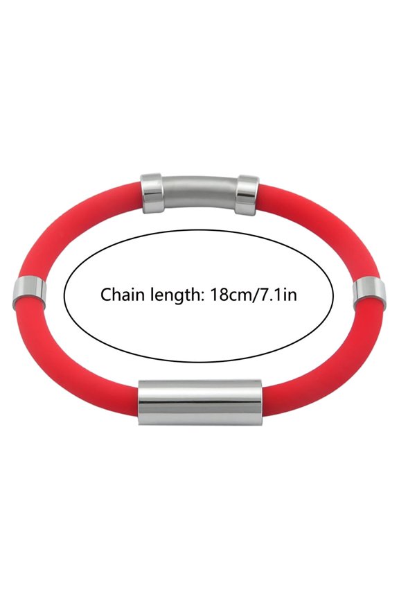 Anti- Bracelet Negative Silica Gel Metal Energy Sports Bracelet