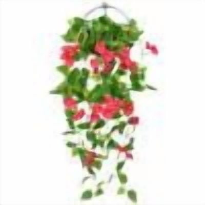 Weloille Artificial Morning Glory Hanging Flower 1 Pack, Realistic Fake Sweet Potato Leaf Vine Decor, Faux Plant Wall Ornament for Living Room, Bedroom, Balcony, Wall Decoration