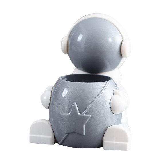 Weloille Astronaut Storage Box, Astronaut Pen Holder, Desktop Storage for Cosmetics, Kitchen and Bathroom Shelf, Wall - Mounted, Multi - functional