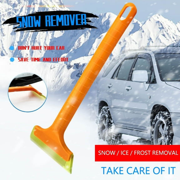Weloille Automobile Snow Removal Ice Shovel Winter Beef Tendon Scraper Long Handle Snow Shovel Film Coating Tool Window Glass Cleaning