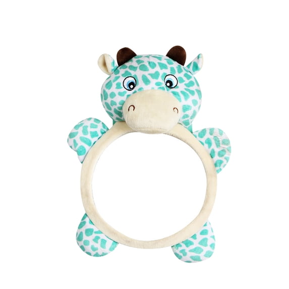 Weloille Baby Car Rear View Mirror, PVC Anti-Shatter HD 360 Degree Adjustable Safety Mirror with Cute Deer Design for Infant Monitoring While Driving