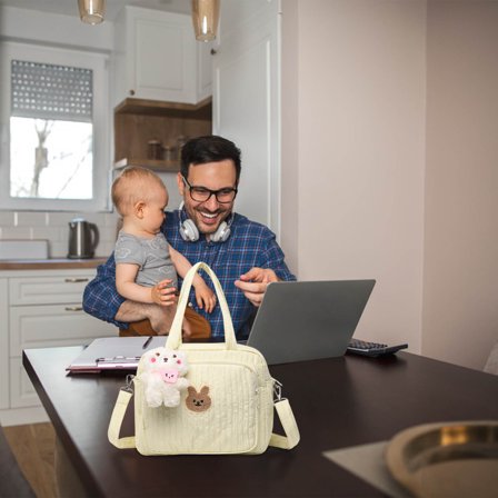 Weloille Baby Diaper Bag Tote Bag Cute Baby Diaper Bag Baby Stroller Bag Crossbody Bag Maternity Bag Travel Bag Baby Storage Bag