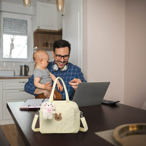 Weloille Baby Diaper Bag Tote Bag Cute Baby Diaper Bag Baby Stroller Bag Crossbody Bag Maternity Bag Travel Bag Baby Storage Bag