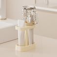 thumbnail image 1 of Weloille Bathroom Toothbrush Holder Set, 1PC Toothbrush Organizer with 1 Rinsing Cup, Non-Slip Stable Countertop Storage Rack, Waterproof Mildew Resistant Stand for Bathroom Dorm Use, 1 of 6