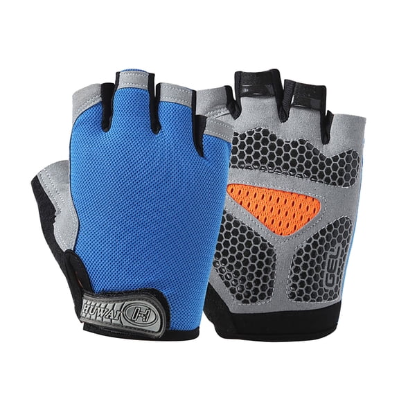 Weloille Bike Gloves for Men/Women Half Finger Biking Gloves Exercise Workout Gloves Suitable for Outdoor Sports, Gym, Weight Lifting, Rowing and Motorcycle