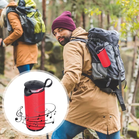 Weloille Bluetooth Speakers with LED Lights, Wireless Portable Speaker, HD Surround Sound, Bass Boost for Outdoor, Camping, Beach, Pool Use