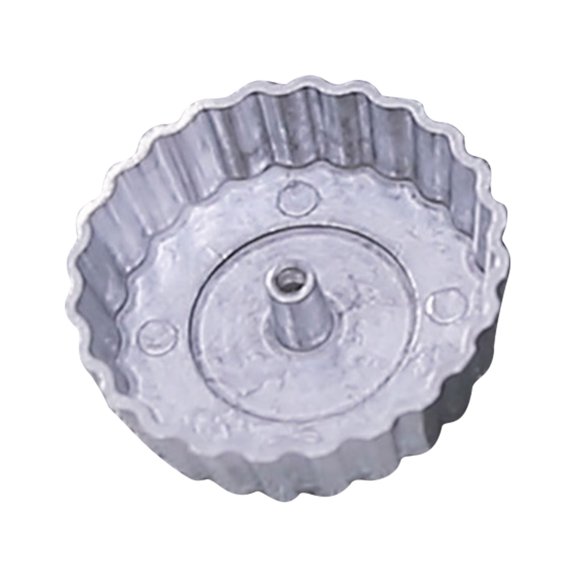 Weloille Bunuelos Maker, Aluminum Alloy Frying Mold with Detachable Wooden Handle for Shrimp Cake and Rosette Cookies, 4.7 Inch Kitchen Baking Gadget