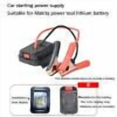 Weloille Car Battery Jump Starter, Multifunctional Lithium Jump Start Box Lightweight Pack with Double Usb Powerful Automotive Booster Starting Power Converter