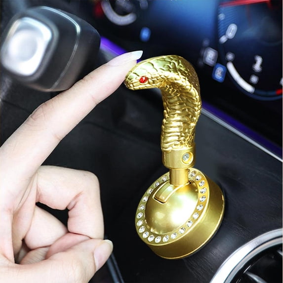 Weloille Car Push Start Button Rocker Lever 1 Pcs, Universal Metal One Button Start Lever, Scratch Resistant Ignition Button Decor for Car Interior Modification Switch Protection