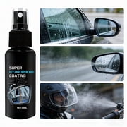 Weloille Car Rearview Mirror Rainproof Coating Agent, Nano Hydrophobic Glass Protective Film Water, Long Lasting Anti-Fog Anti-Glare Coating, Suitable for Auto Window Windshield Glass Use