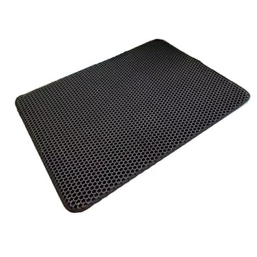 Weloille Cat Litter Mat, Extra Large Litter Box Mat, Double Layer Kitty Litter Trapping Mat, Urine Proof & Waterproof, Easy Clean, Machine Washable, Non-Slip