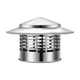 thumbnail image 1 of Weloille Chimney Cap with Screen Round Roof Rain Chimney Cover Adjustable Cone Top Cap Stainless Steel Roof Cap for Vent All Weather, 1 of 2