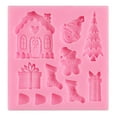 thumbnail image 1 of Weloille Christmas Cake Silicone Stencils Christmas Tree House Gift Silicone Sugar Cake, 1 of 3