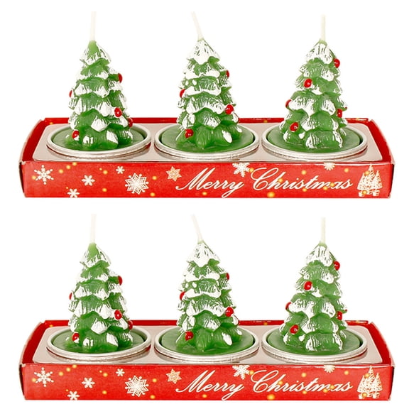 Weloille Christmas Candles Santa Snowman Gift House Candles For Home Party Decoration