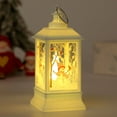 thumbnail image 1 of Weloille Christmas Lighted Water Lantern USB Power Snowing Water Lighted Singing Snow Globe Lantern, Musical LED Lighted Scene for Christmas Home Decoration Gift, 1 of 2