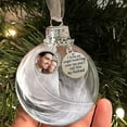 thumbnail image 1 of Weloille Christmas Ornaments Can Put Photos Angel Feathers Ball - A Piece Of My Heart Is In Heavens Memorial, 1 of 2