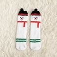 thumbnail image 1 of Weloille Christmas Socks Mid-tube Thickened Coral Fleece Socks Casual Solid Color Coral Fleece Socks Home Socks, 1 of 1