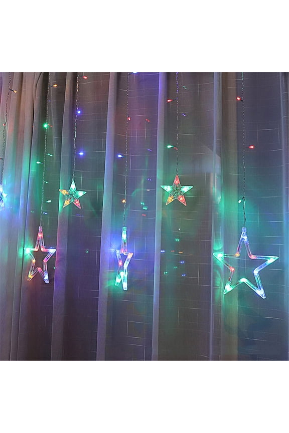 Christmas Star LED Bulb String Light Decoration Curtain Light Wedding Neon
