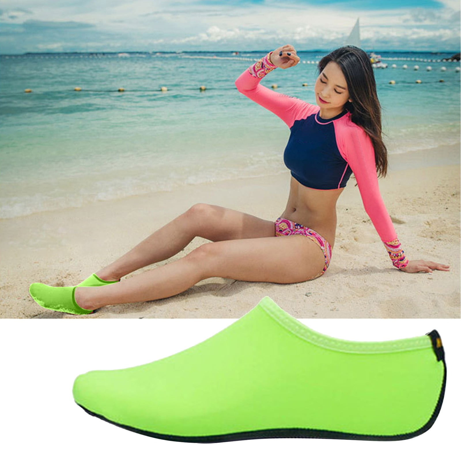 Weloille Nylon Water Socks, Sand Proof Beach Volleyball Socks