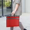 thumbnail image 1 of Weloille Portable Business Briefcase Zipper Bag Waterproof Durable A4 File Folder Bag Lightweight Carrying Case Handbag File Storage Organizer Holder for Office Meetings Travel, 1 of 4