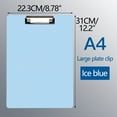 thumbnail image 1 of Weloille Clipboards A4 Clip File A4 Binder Storage Nursing Clipboard Plastic Side Opening Box Waterproof Document Drawing Pad Clip Organizer File Board Note Office Conference (8.78x12.2xin), 1 of 5