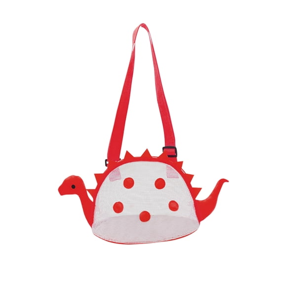 Weloille Color Children's Beach Bag Toy Storage Mesh Bag Small Messenger Bag
