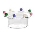 thumbnail image 1 of Weloille Crown Borosilicate Glass Bowl 1 Piece, High Temperature Resistant Transparent Mixing Bowl, Food-Grade Microwave Safe Bowl, Suitable for Kitchen Cooking Baking Food Serving, 1 of 2