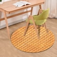 thumbnail image 1 of Weloille Crystal Velvet Biscuit Round Carpet Computer Chair Mat Office Chair Floor Mat Door Mat (15.74 x 15.74inch), 1 of 6
