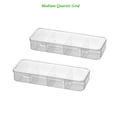 thumbnail image 1 of Weloille Desk Storage Box 1 Set, Multi Compartment Transparent Organizer with Lid, Dust Proof Stackable Container, Classified Sorting Holder for Stationery Office Supplies Small Item Storage, 1 of 6