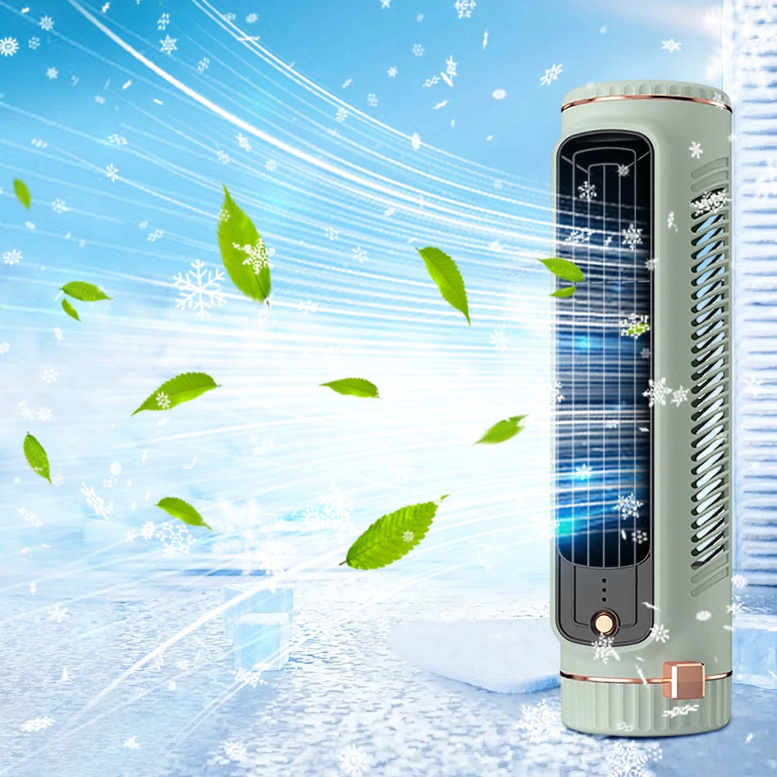 Weloille Desktop Fan 1Pc, Compact Portable Design with Cleaning Brush, 3 Speed Adjustable Quiet Operation, Energy Saving Personal Cooling Fan for Office Bedroom Kitchen Camping Outdoor