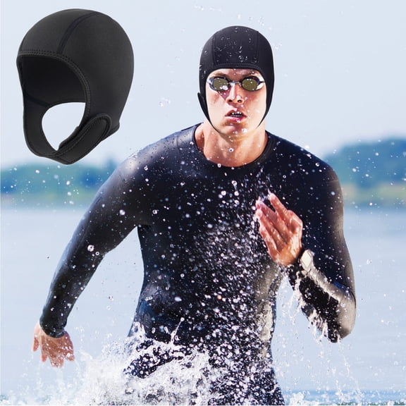 Weloille Diving Hood 1 Piece, Sun Protection Quick Dry Surfing Head Cover, Thermal Waterproof Windproof Face Gini for Snorkeling Swimming Cold Water Outdoor Water Sports