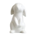 thumbnail image 1 of Weloille Easter Ceramic Rabbit Figurine 1 Piece, Hand Painted Smooth Glazed Decorative Ornament, Scratch Resistant Cute Statue, for Shelf Table Mantel Living Room Easter Party Home Decor, 1 of 6